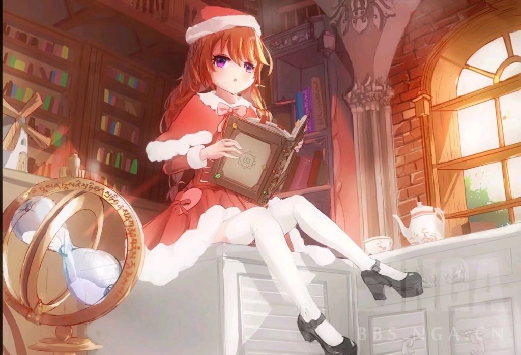 同人创作画了一只圣诞绫音