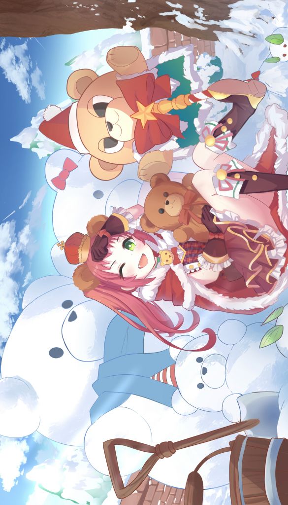 同人创作画了一只圣诞绫音