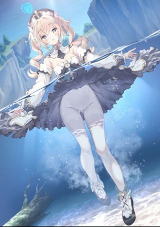 找图这张芭芭拉游泳的高清原图求求了