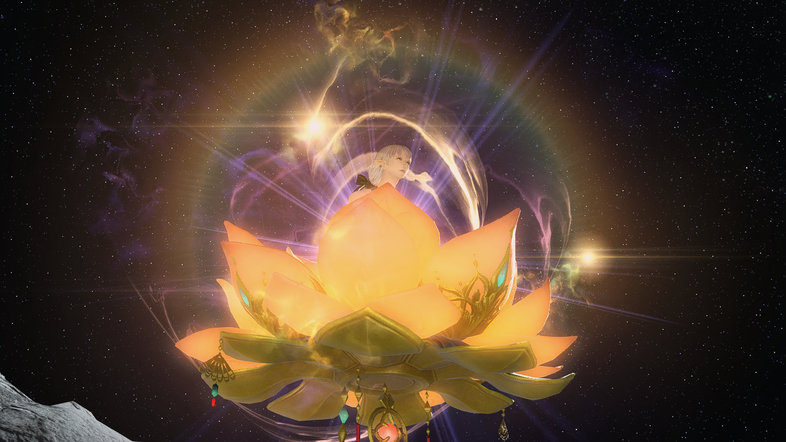 氵一贴莲花坐骑细节特效