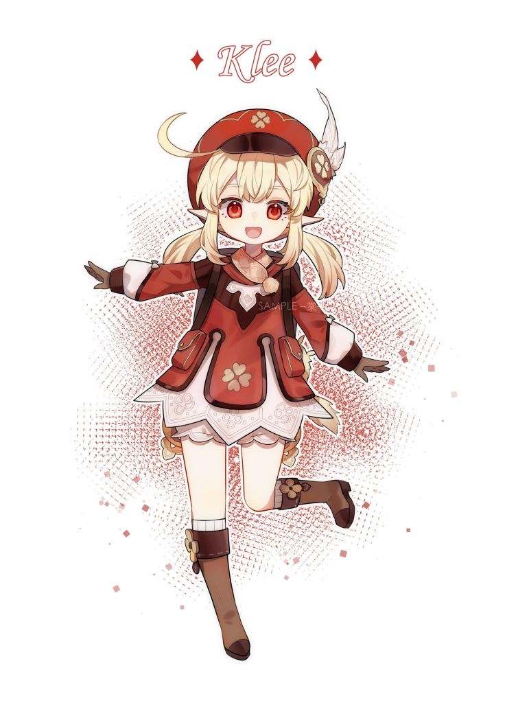 同人绘画可莉世界第一可爱