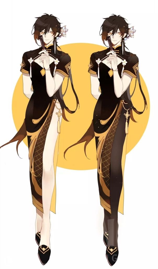 [发情氵] 钟离,一个明明西装长袍穿的严严实实却老是让我幻视嗨丝旗袍