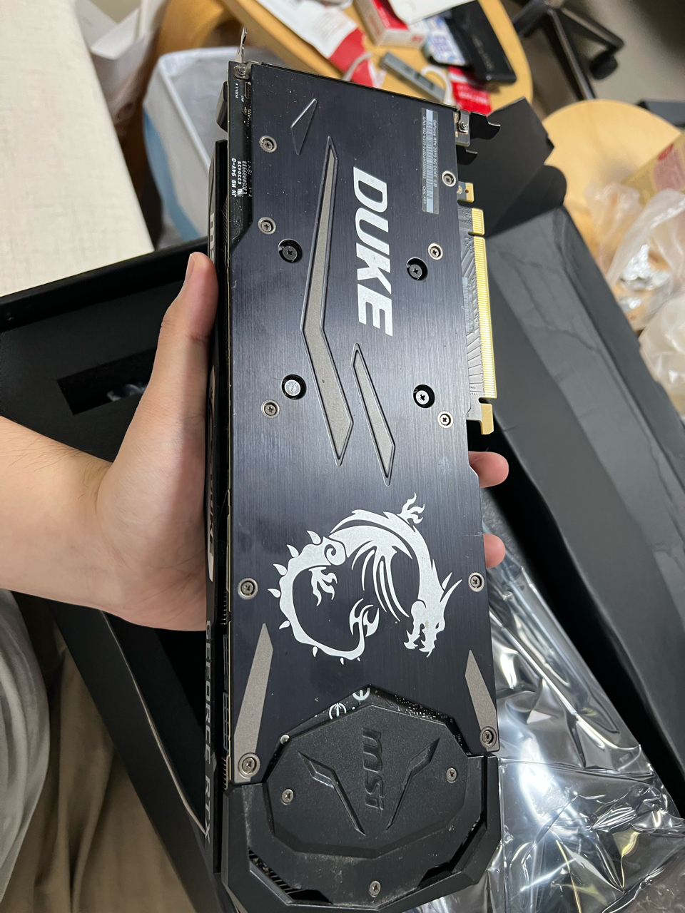 电脑硬件出微星rtx2070duke龙爵19年购买