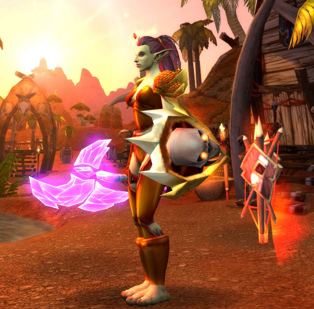 刚从牛头男转成了巨魔女瞬间爱上了休闲萨满