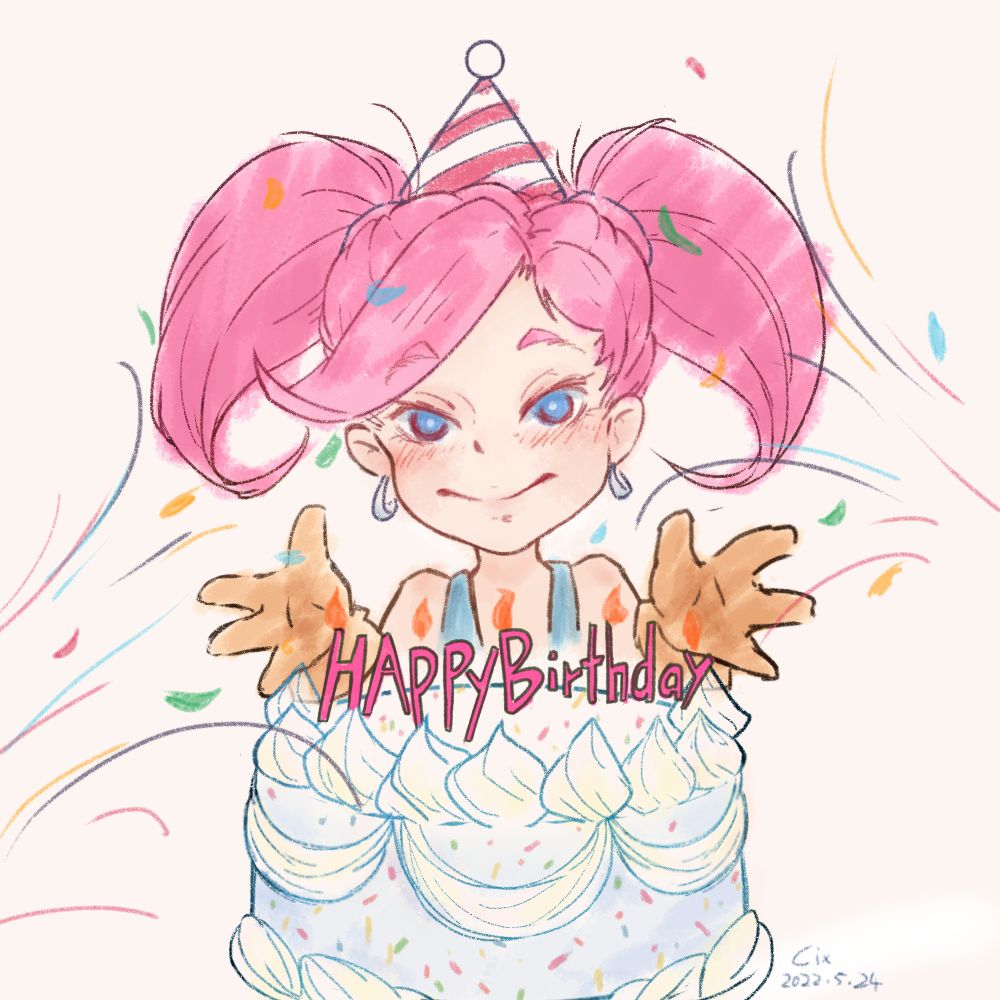 魔兽世界用游戏角色给自己画了生日贺图