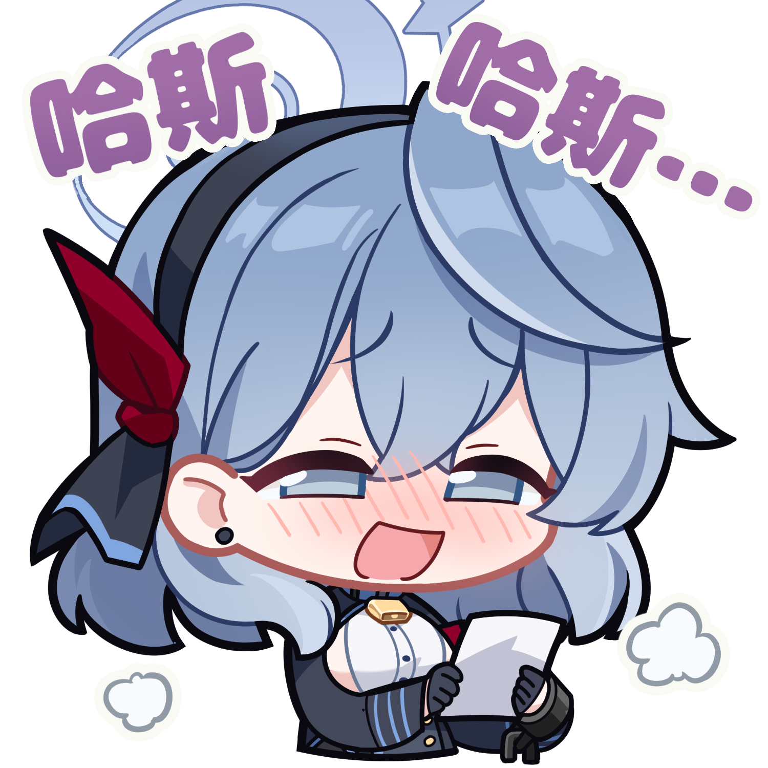 同人创作碧蓝档案第二弹表情包汉化嵌字