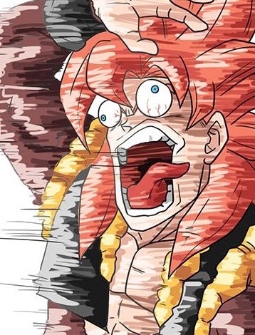 同人搞笑图假如主角被气功波破防会是什么表情