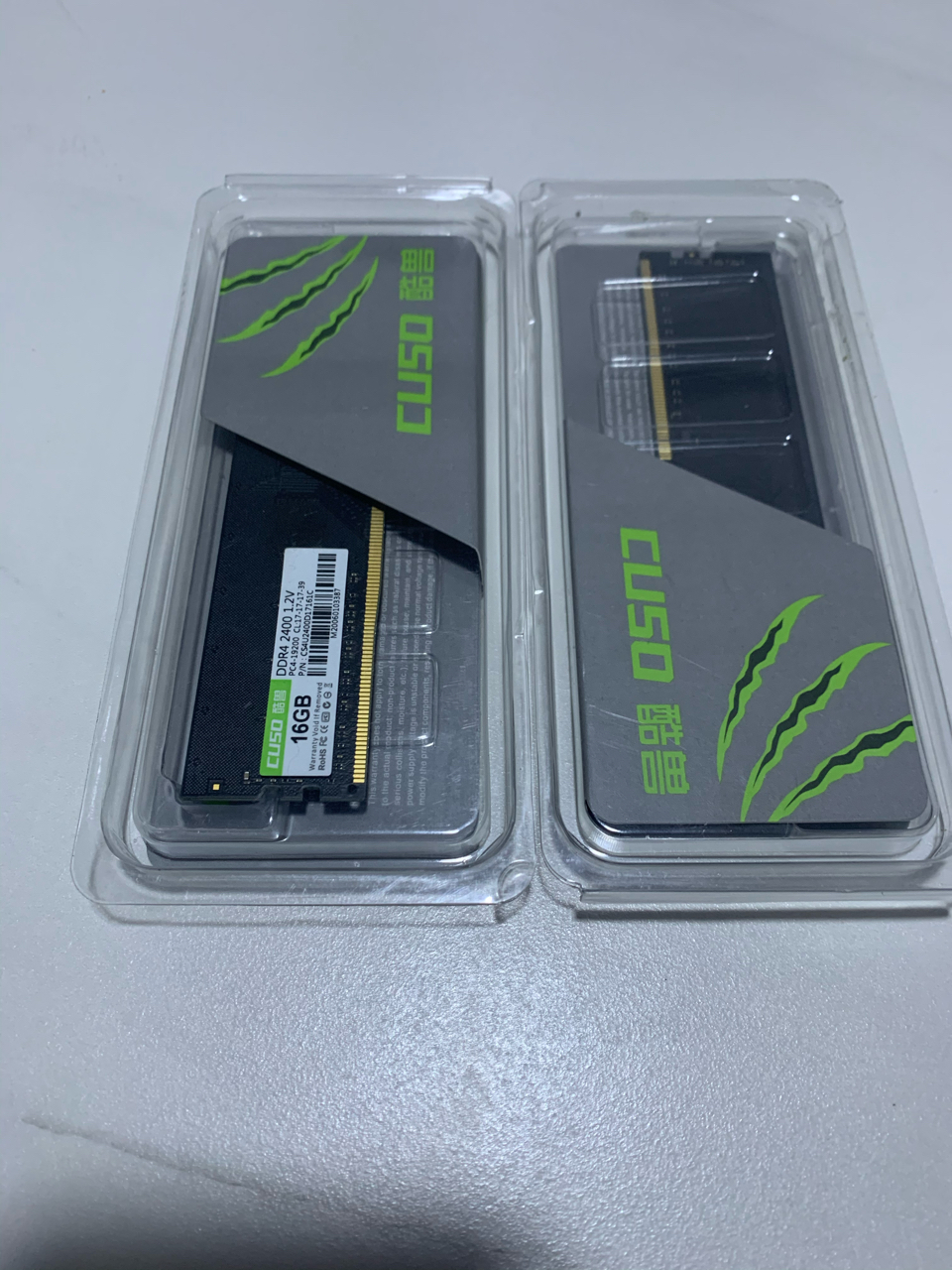 闲置出售酷兽内存16gx2