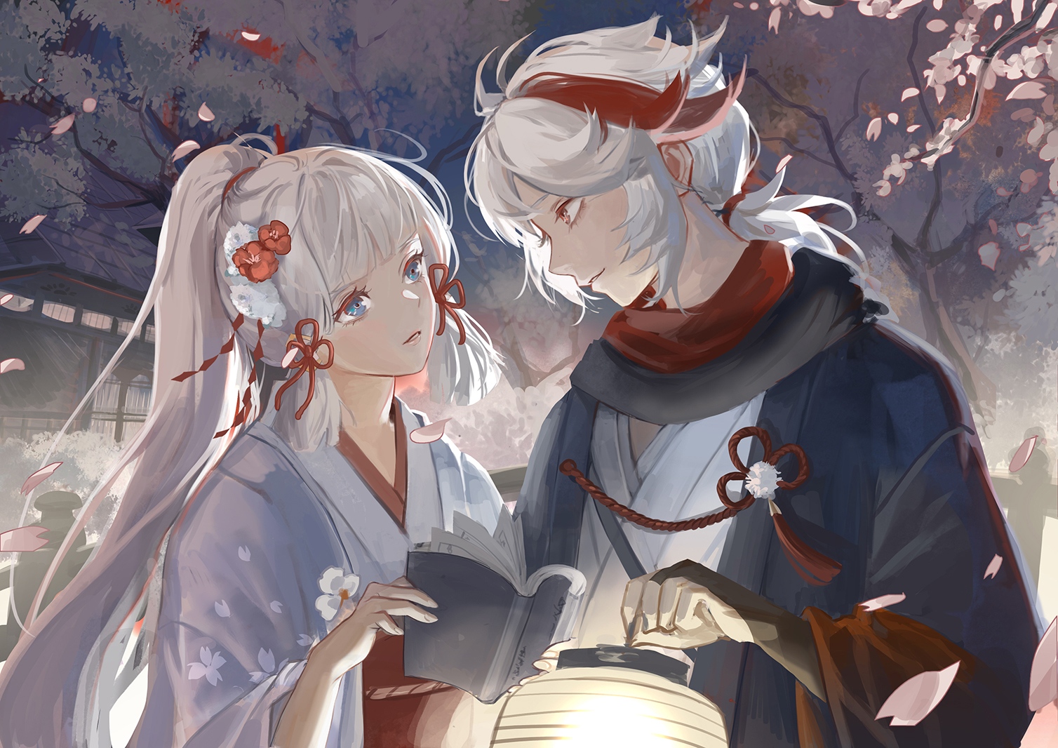 外服搬运cp预警两个白毛双倍的快乐万叶x绫华