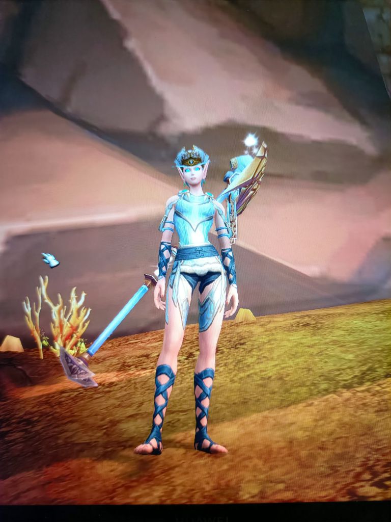 偶然发现这一套白色布甲幻化很不错