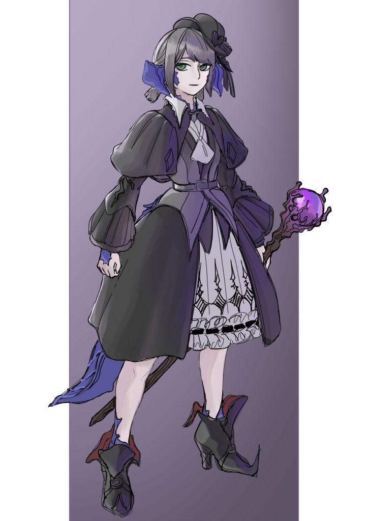 同人创作浅浅摆烂个80级黑魔校服