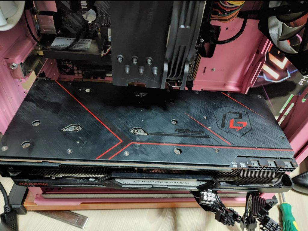 [硬件升级]华擎 6800xt 幻影电竞矿卡开箱