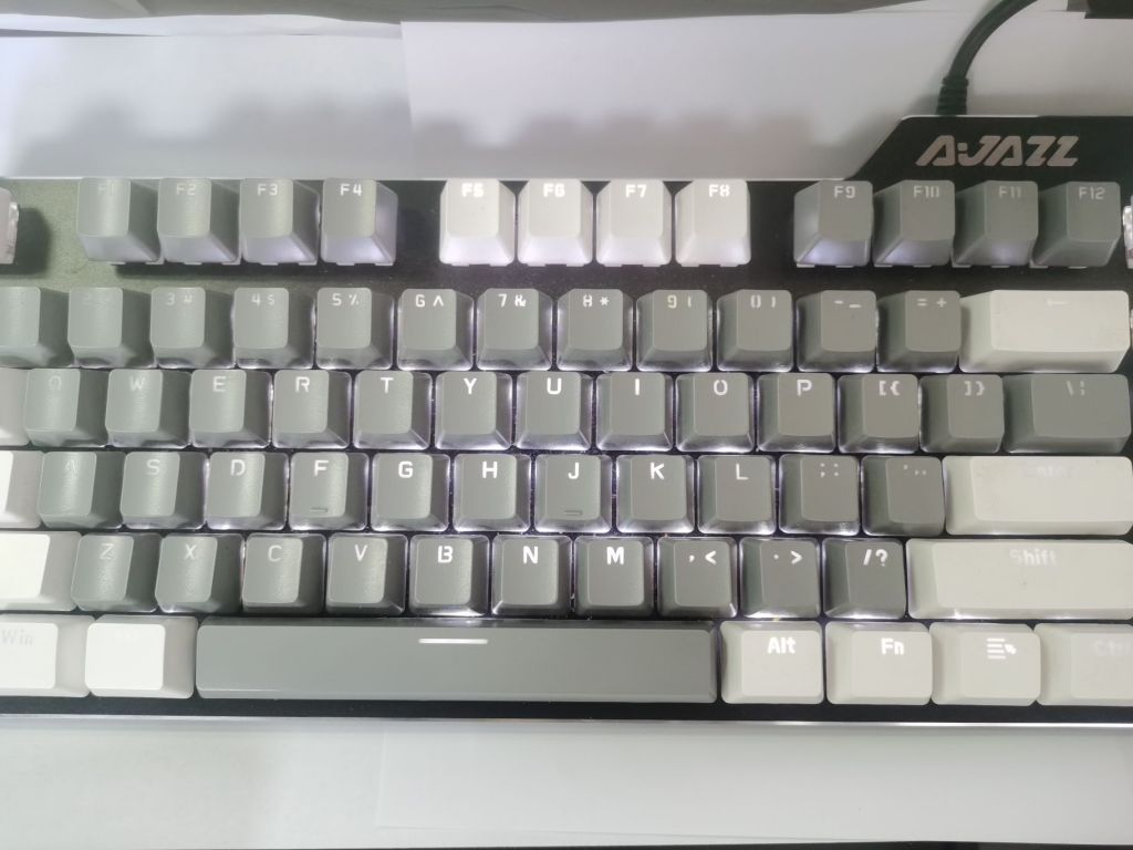 出黑爵ak35i红轴pbt灰白