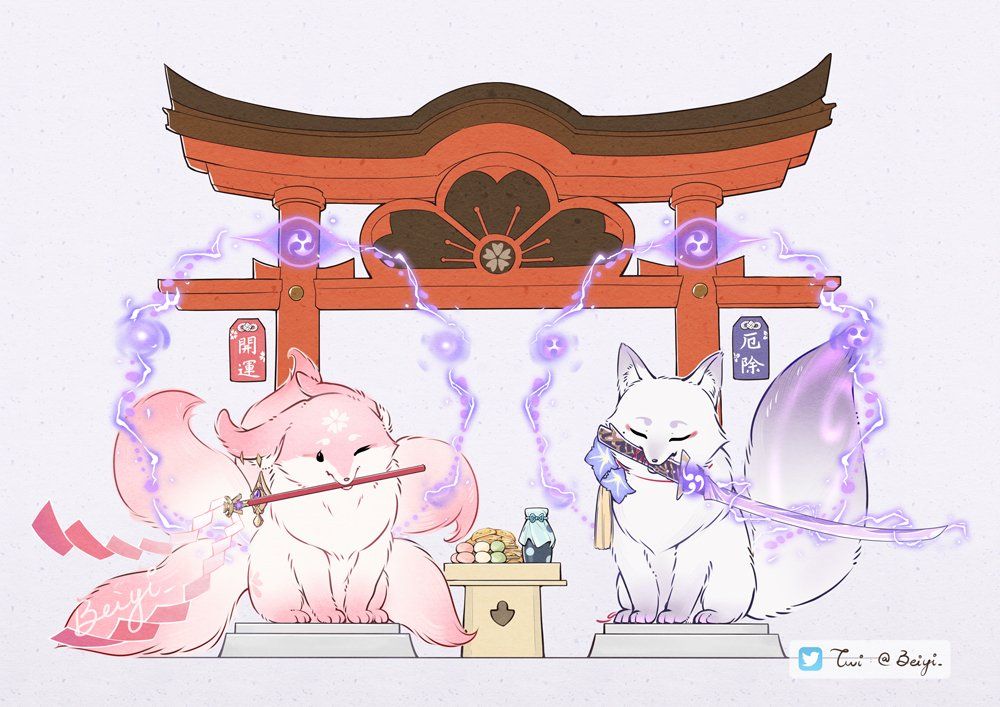 插画搬运狐狸神社升级版