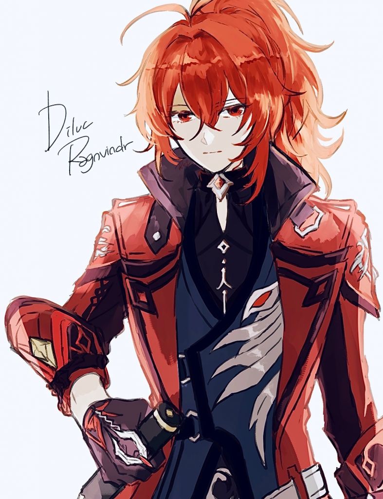 插画搬运新衣服氵一些迪卢克老爷新衣服的图