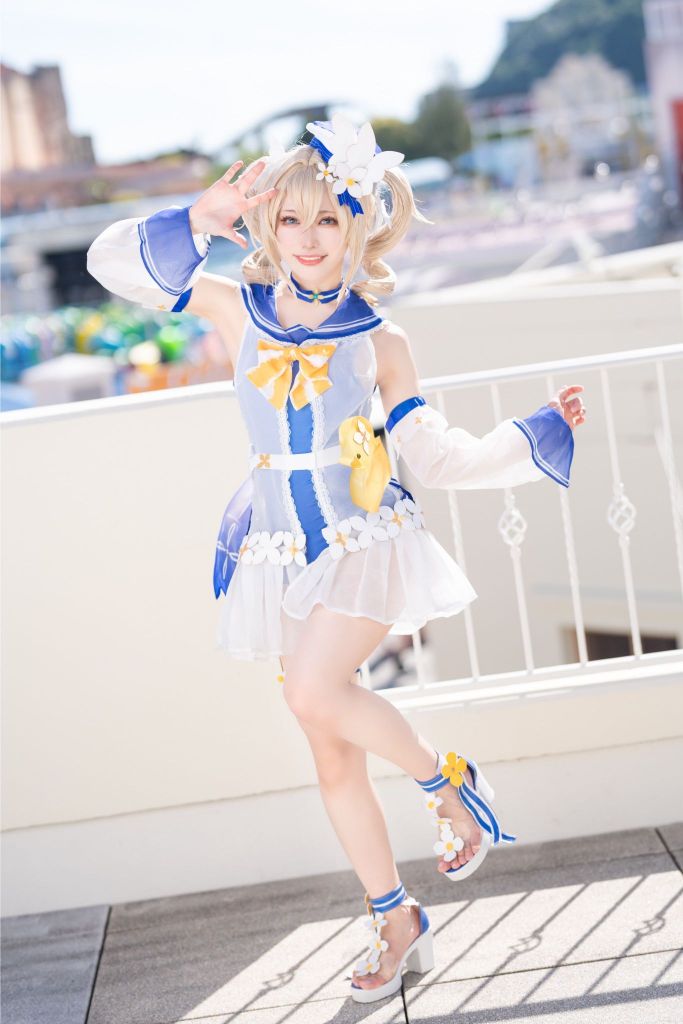 插画搬运芭芭拉夏装cos