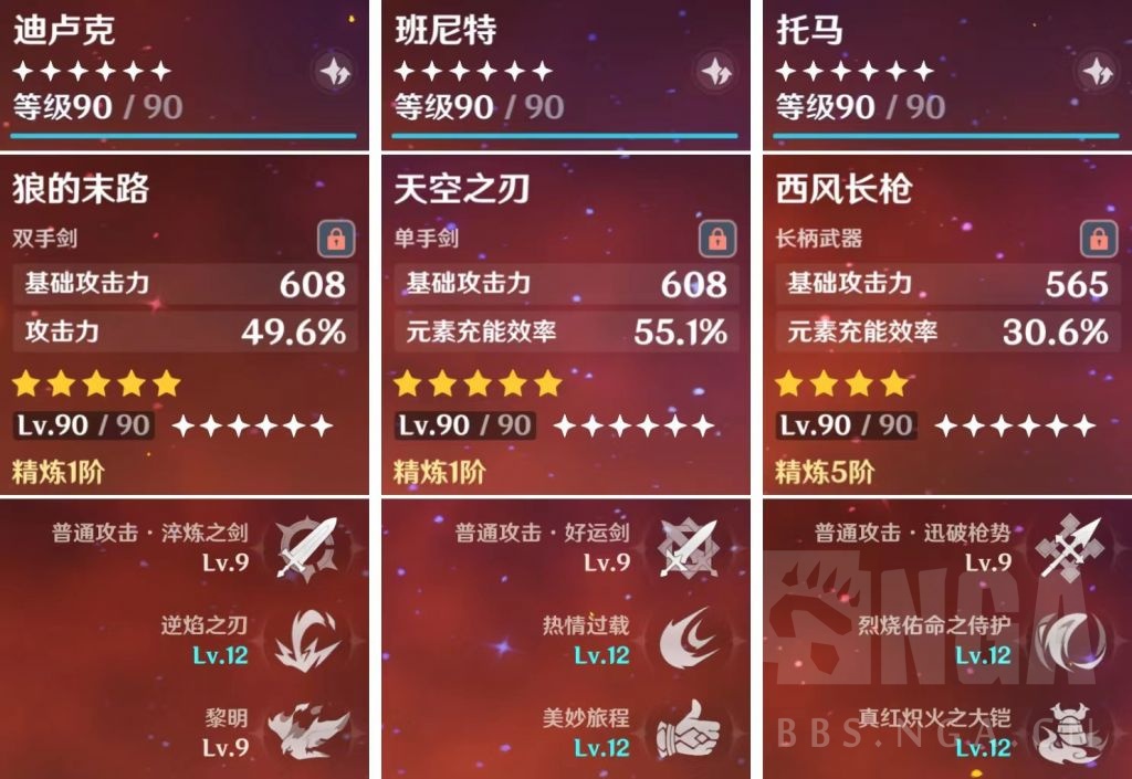 厨力放出致敬稻妻时代的终章原神28版本全男角色90级90级最好次好武器