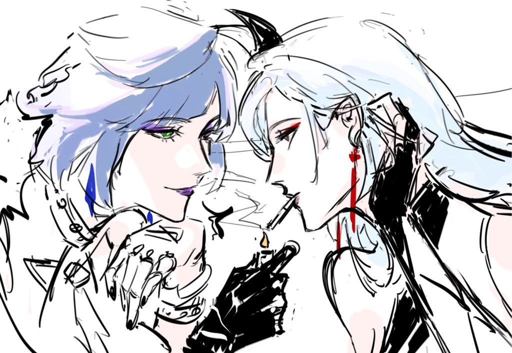 cp预警插画搬运genshinmipshenlan