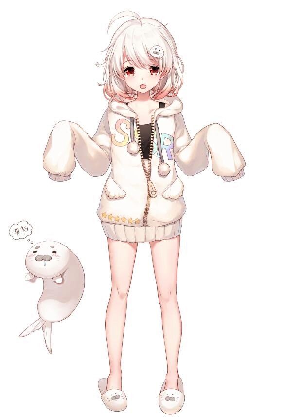 专楼psp所属可爱海豹设定是高中生的平板海豹白神遥haruka