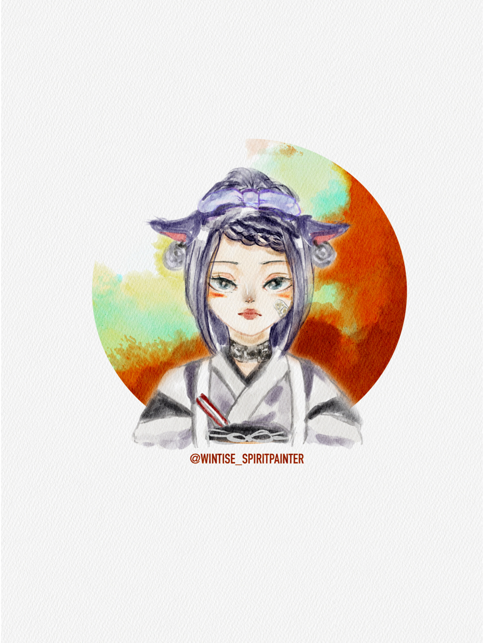 水彩丧系我是会被xx邦赶出去的腊鸡画师不丧不舒服