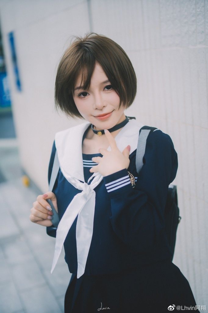 知一妹妹jkcosplay萤火虫动漫游戏嘉年华漫展