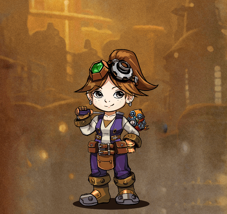 魔兽世界给公会的侏儒工程师做了一张动态立绘