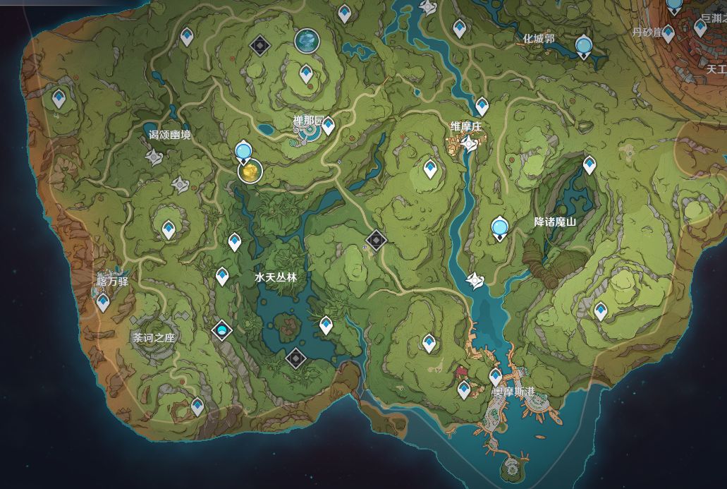 有没有开了全图的老哥地图边缘的这个锚点在哪里呀