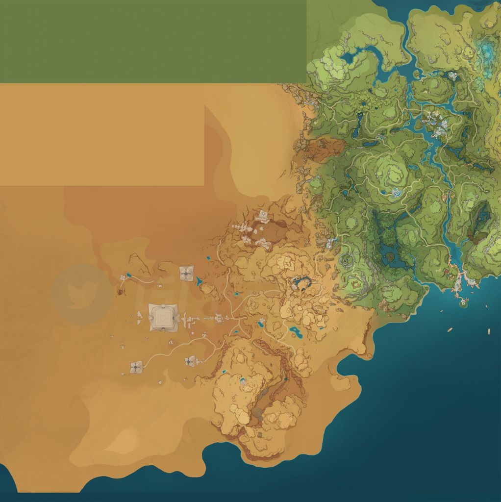 消息搬运带中文图标的沙漠地图及大小展示