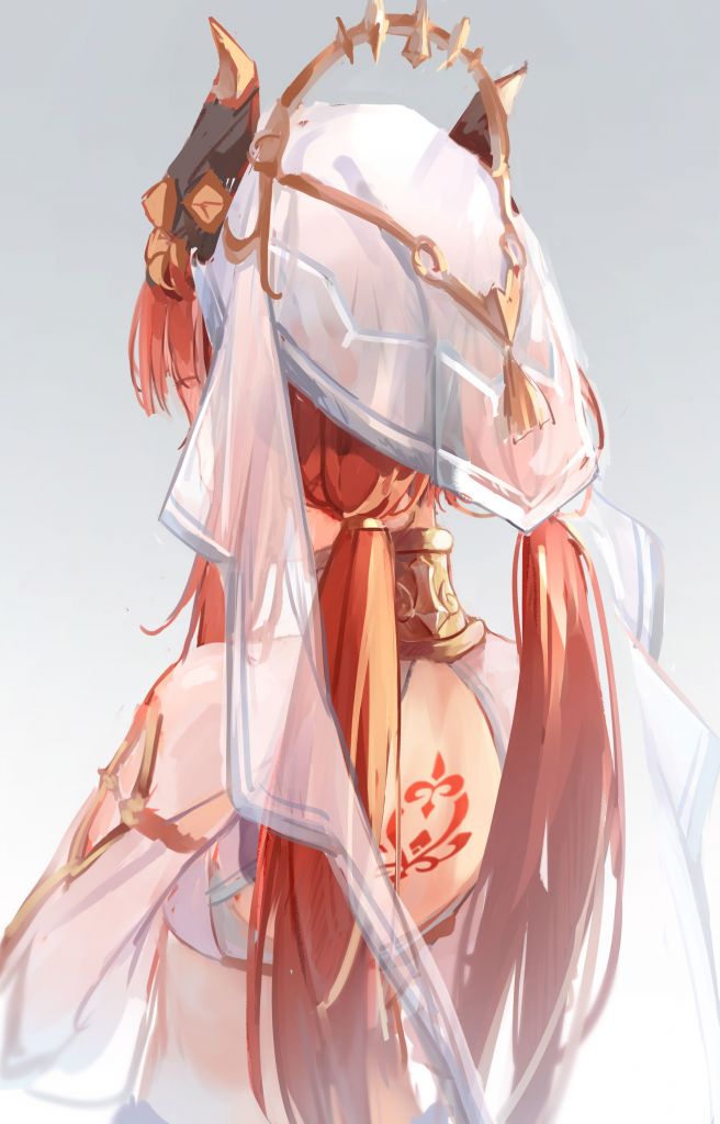 插画搬运妮露的背影好像新娘子哦