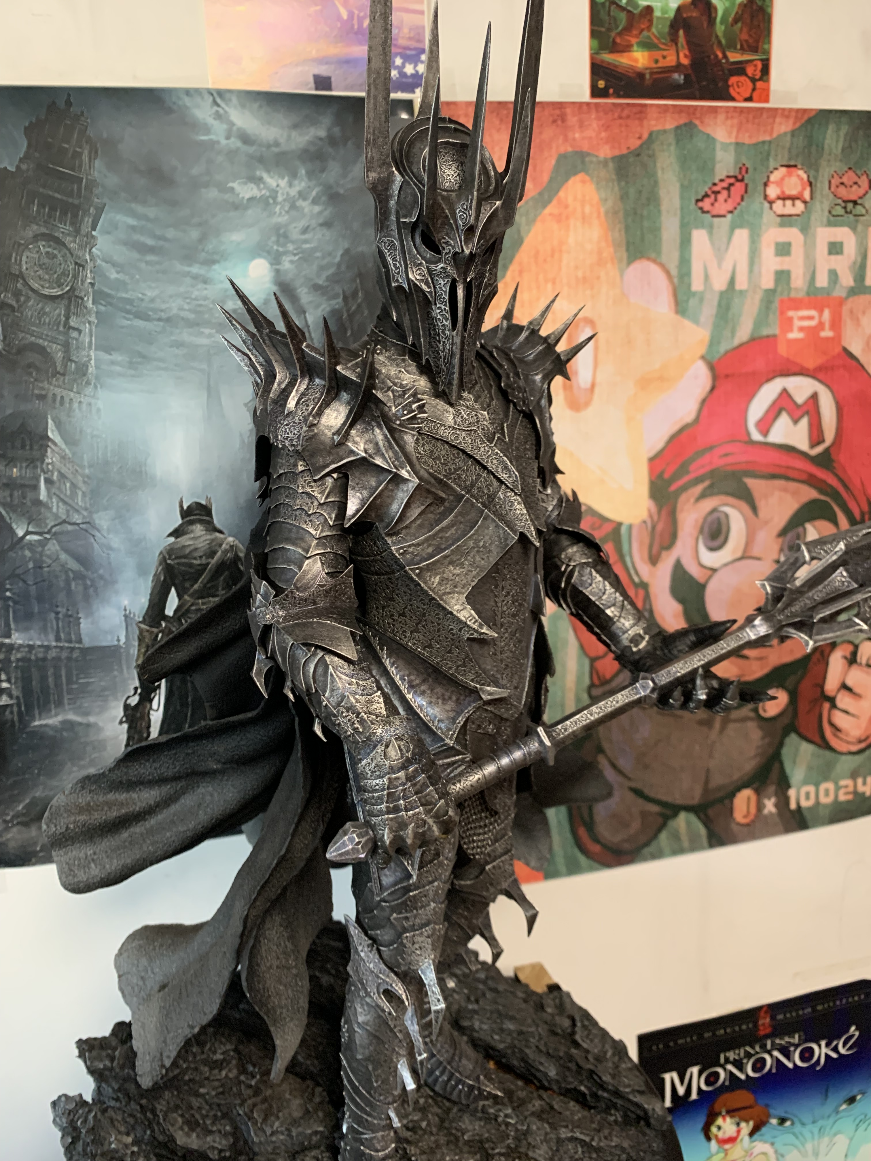 雕像weta魔戒黑暗魔君索伦16雕像开箱多图