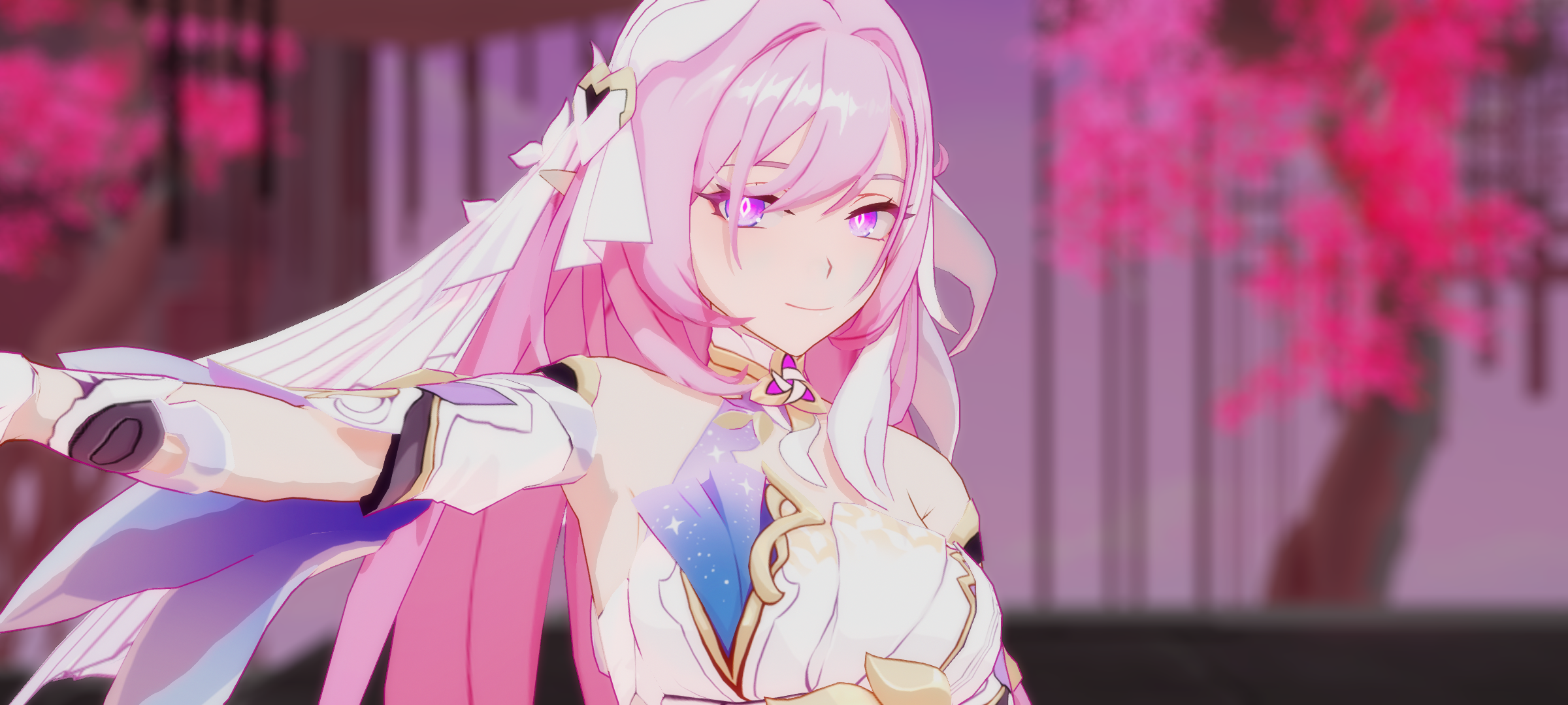 同人可能是迄今为止最还原游戏内渲染的爱莉希雅mmd