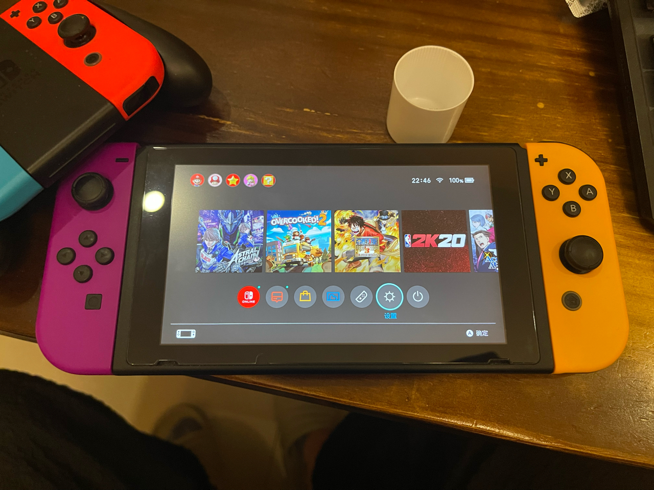 出一台港版switch续航版9新成色无拆无修无任何暗病