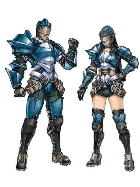 当初在游戏公司工作时的装备原画03