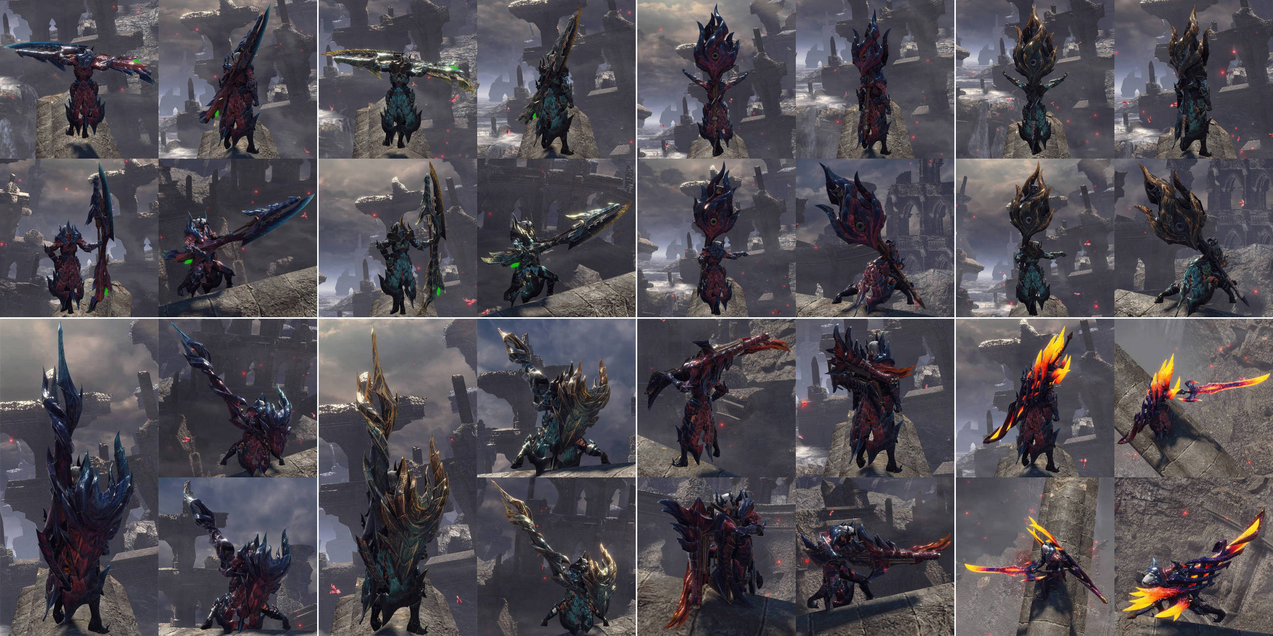 [曙光mod] mhwi(硫)斩龙α套女 (硫)斩龙大锤/盾斧/虫棍/笛子/长枪