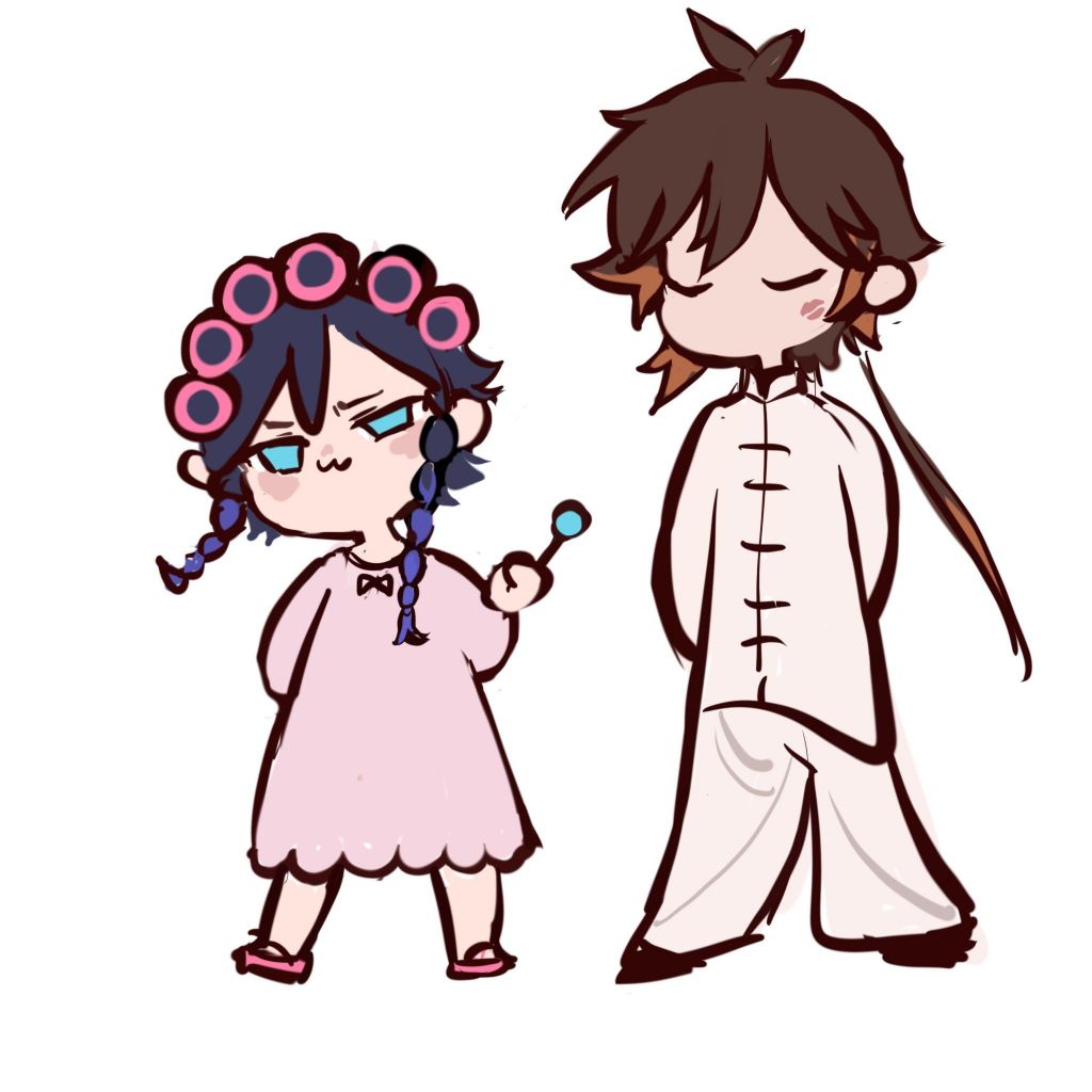 cp预警插画搬运包租婆与包租公