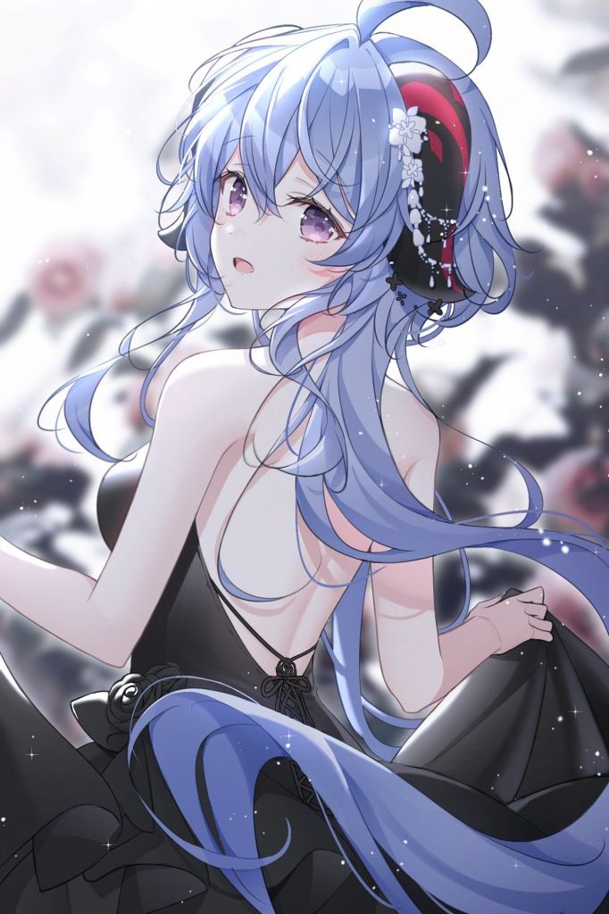 插画搬运礼裙甘雨