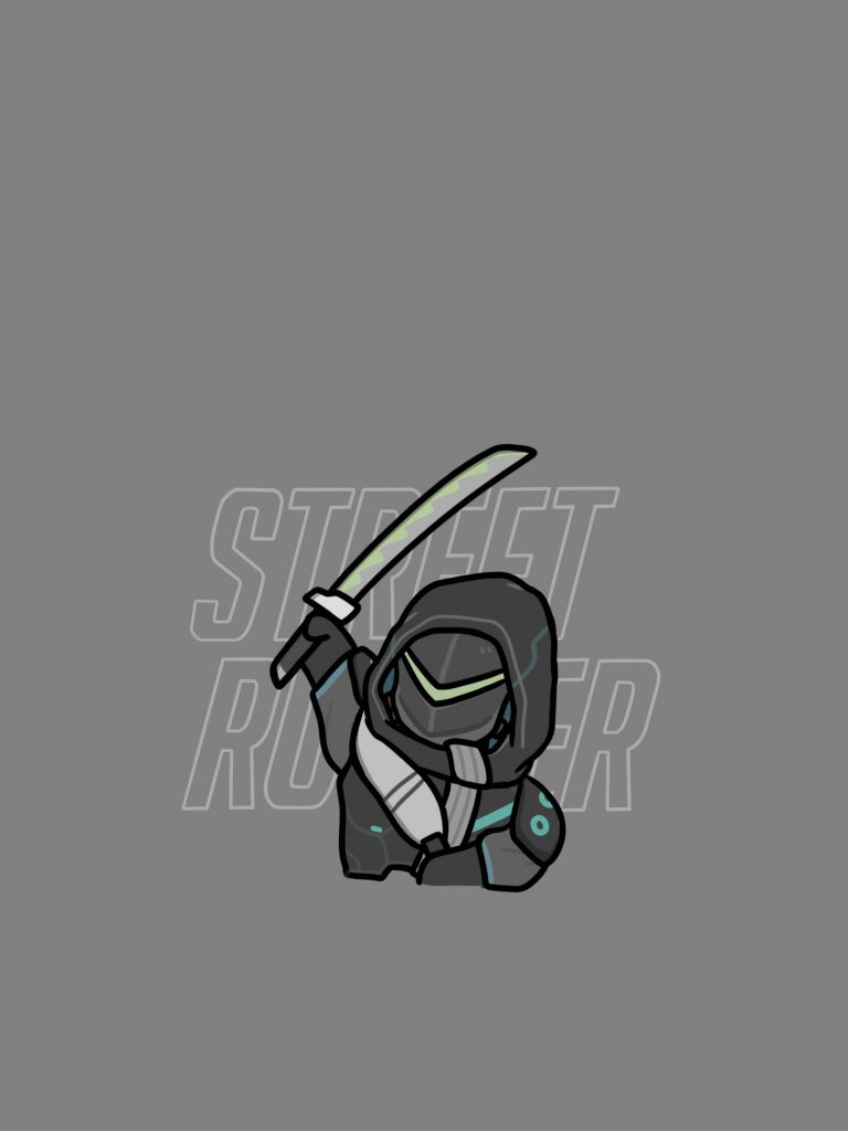 画了街头行者源氏