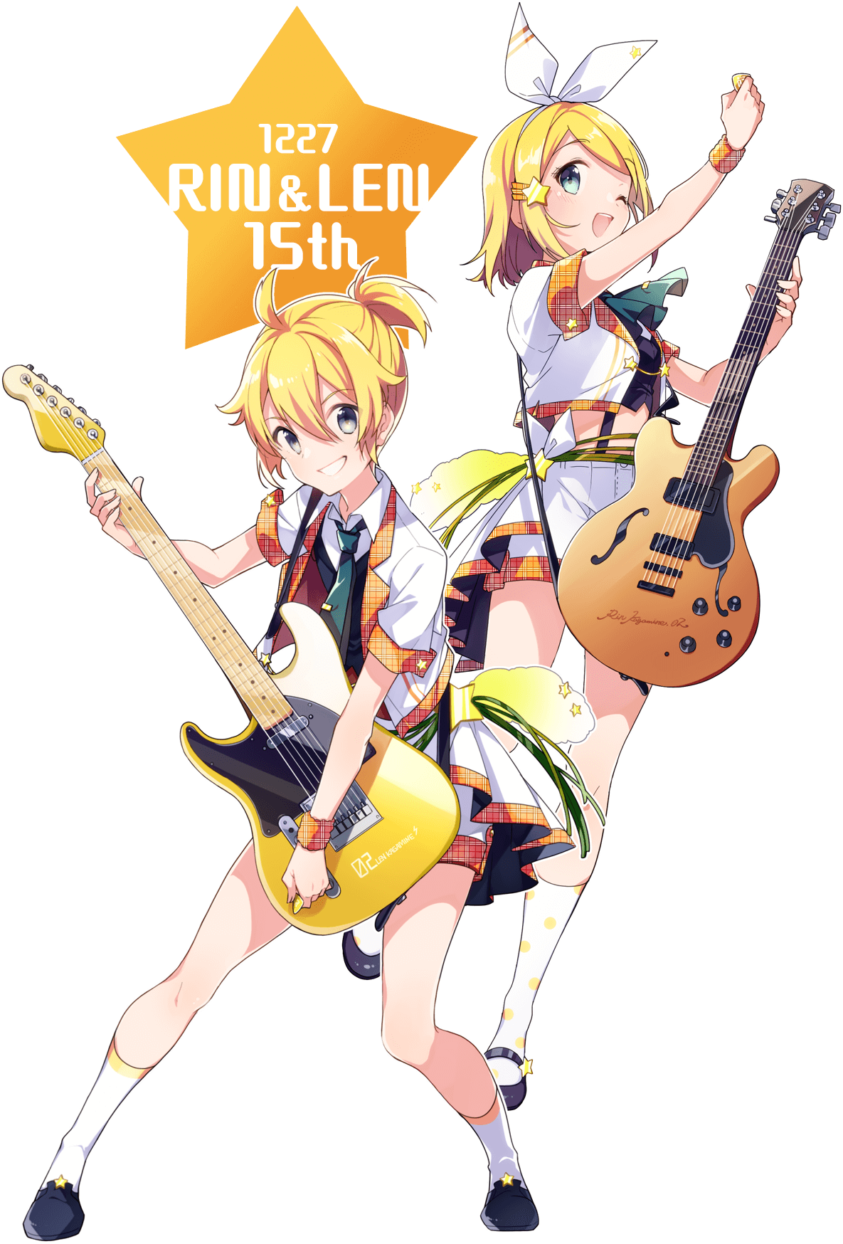 迟到的生贺贴庆生领声望今天是镜音铃镜音连发布15周年祝双子生日快乐