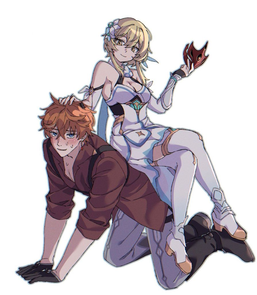 [插画搬运][cp预警]荧妹骑公子,但是姿势错了