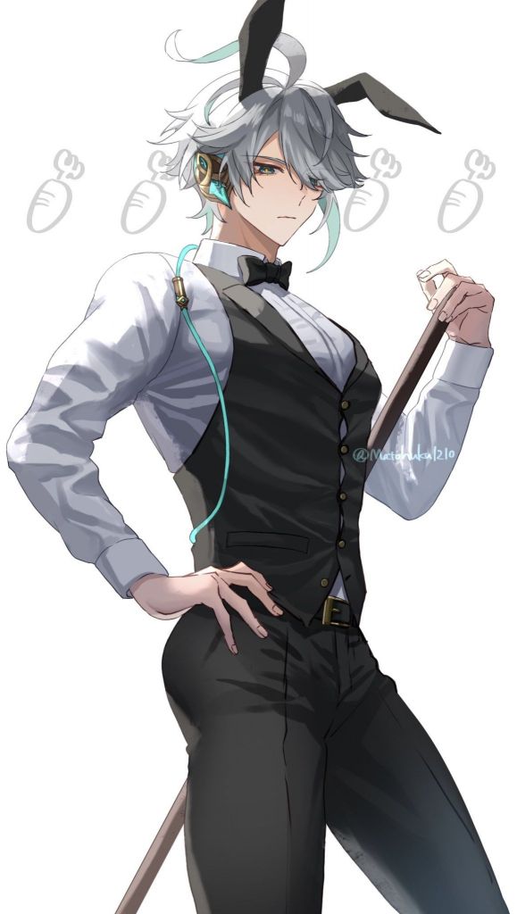 插画搬运兔男郎海哥