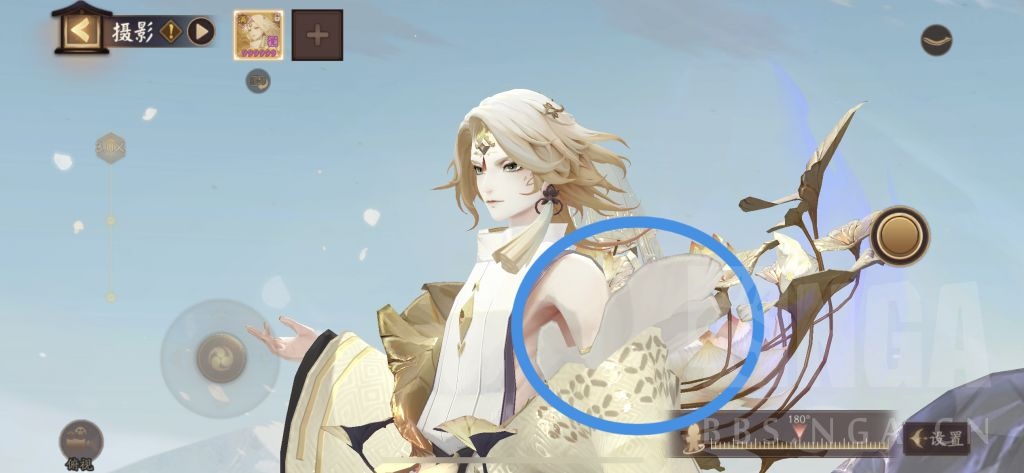 [意见反馈]  体服帝释天觉醒皮肤优化后莲叶披肩材质缺失问题(多图