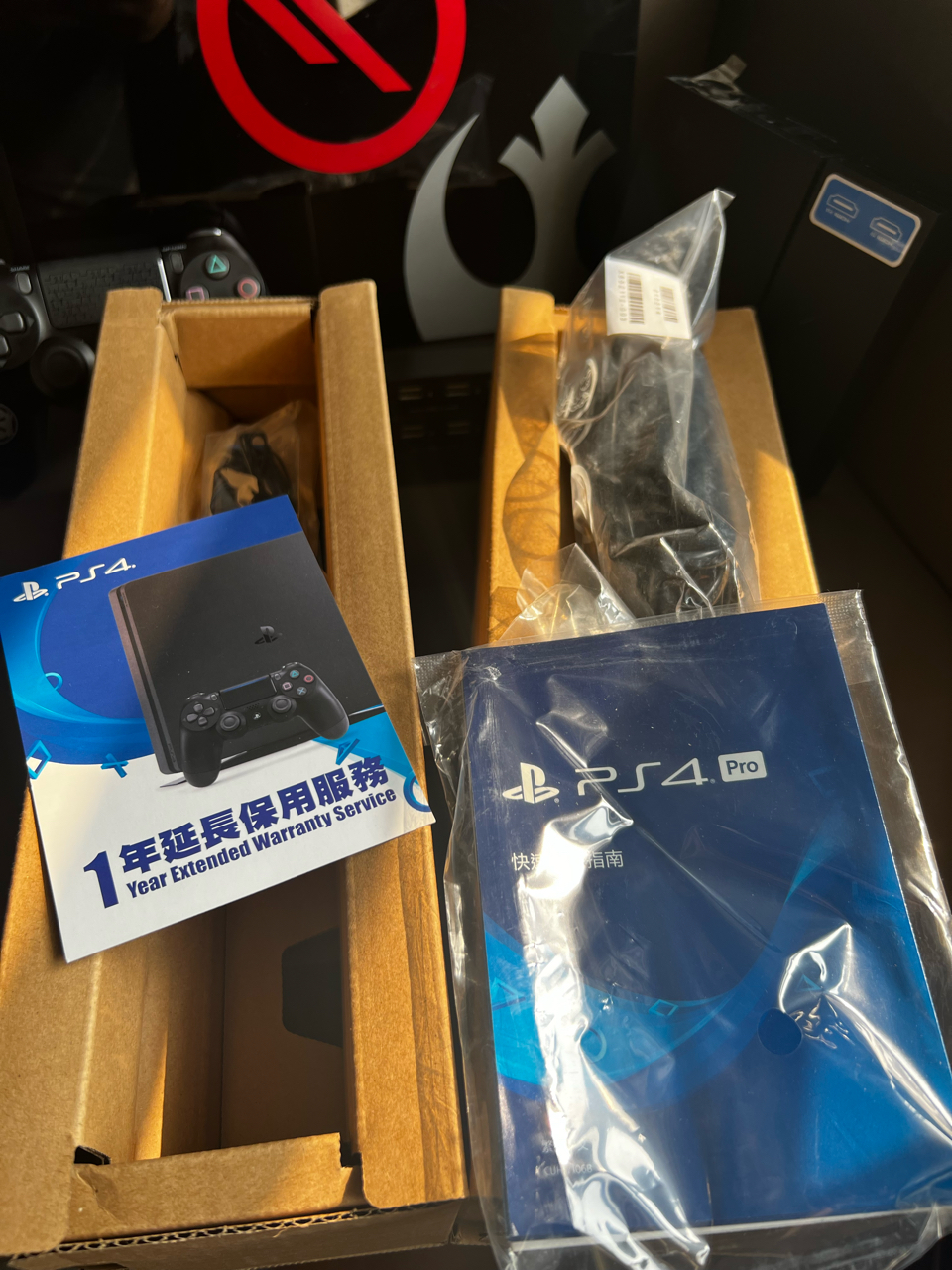 杭州地区打包出港版ps4pro和psvr1代国行