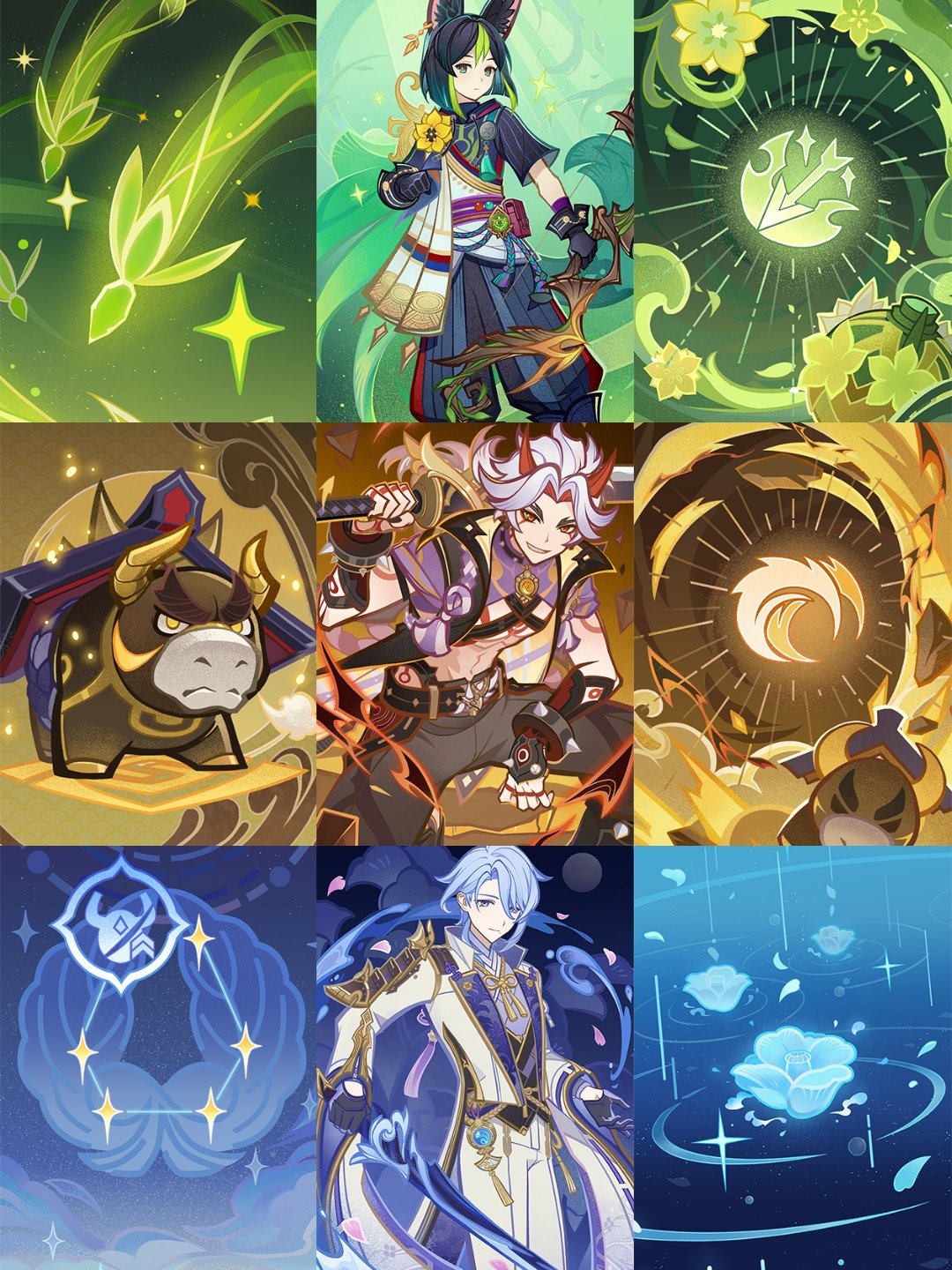 消息搬运36七圣召唤新人物卡面含技能天赋卡面提纳里一斗绫人