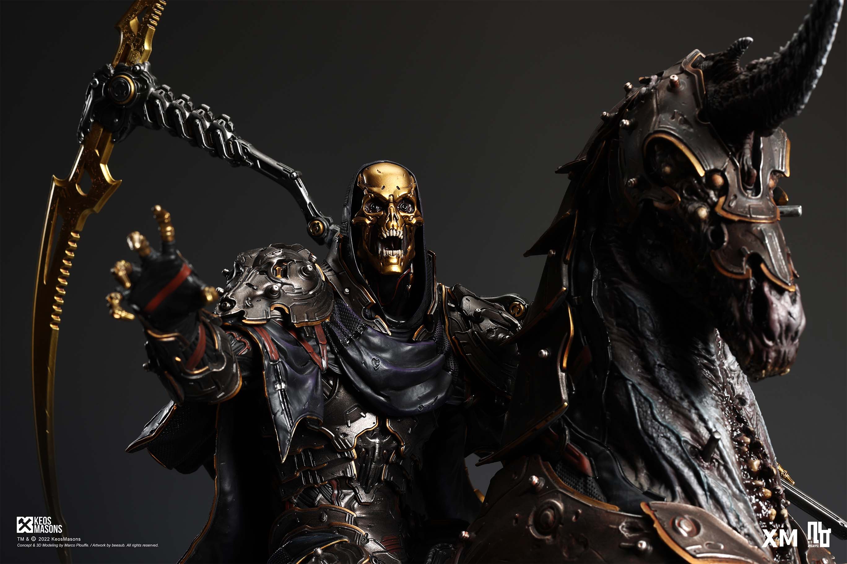 新闻资讯xmstudios设计师原创系列天启四骑士死亡death14雕像预售开启