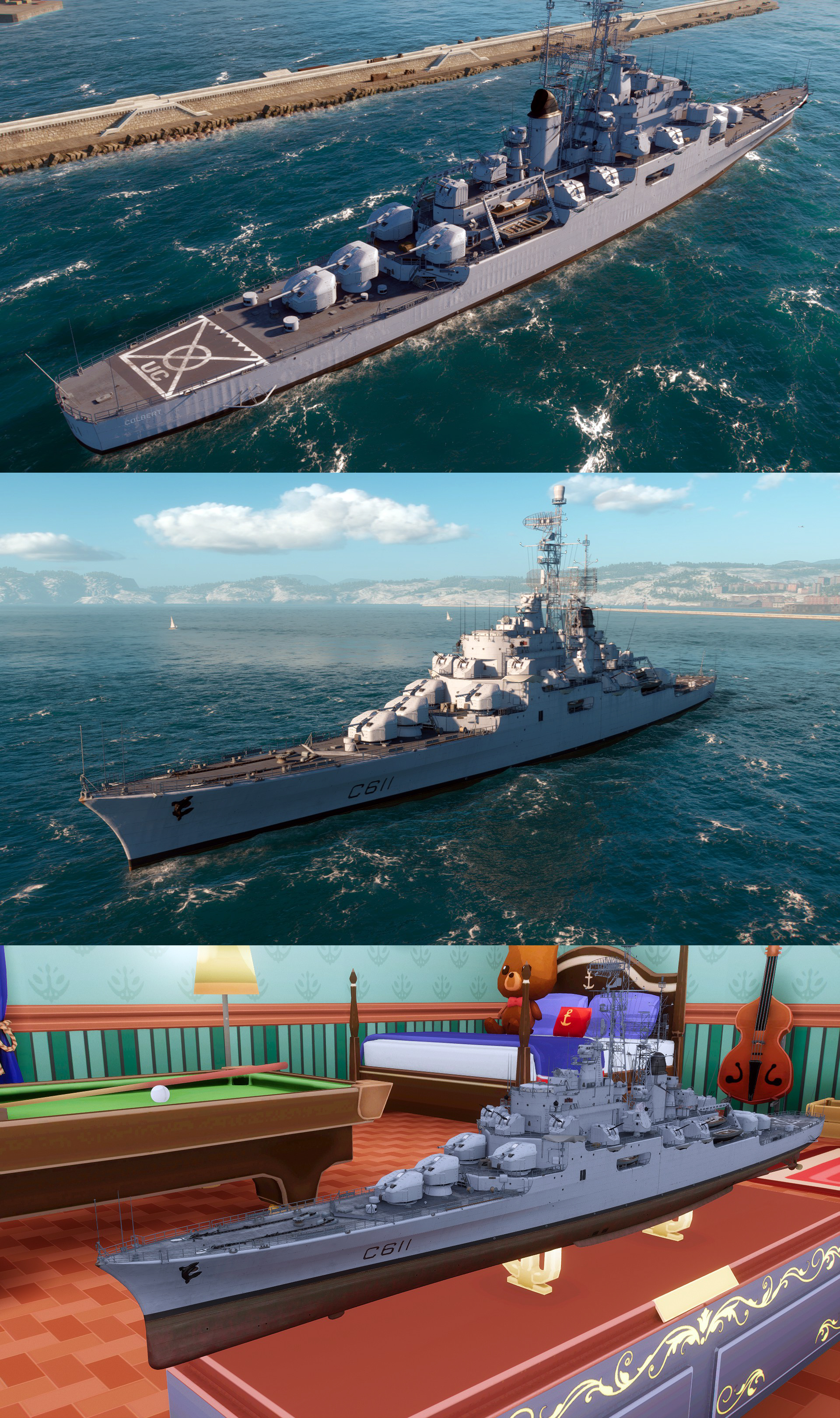 [战舰涂装mod]科尔伯特 现代军舰色