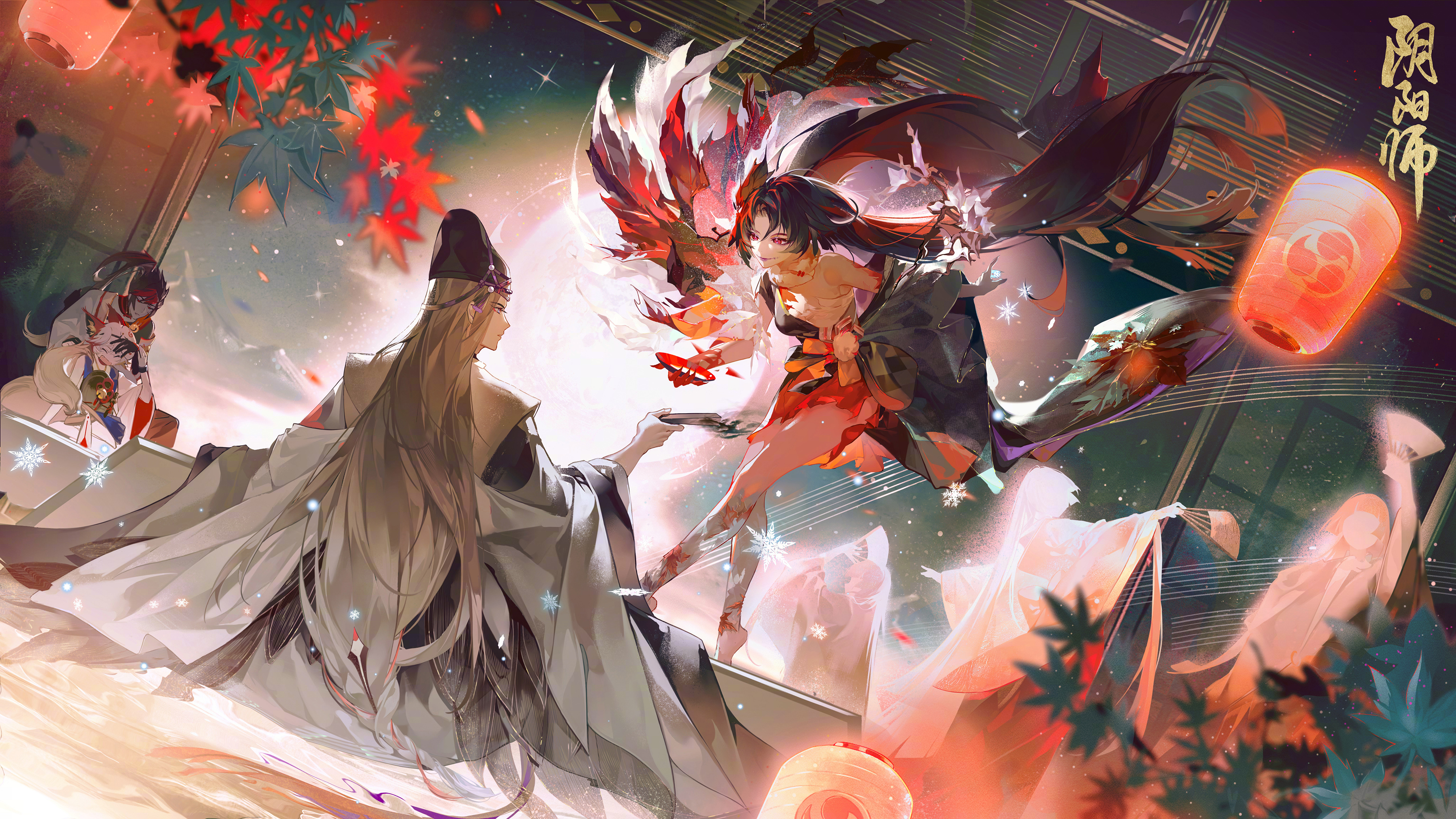 [花合战插画故事] 心狩鬼女红叶:霜雪枫舞