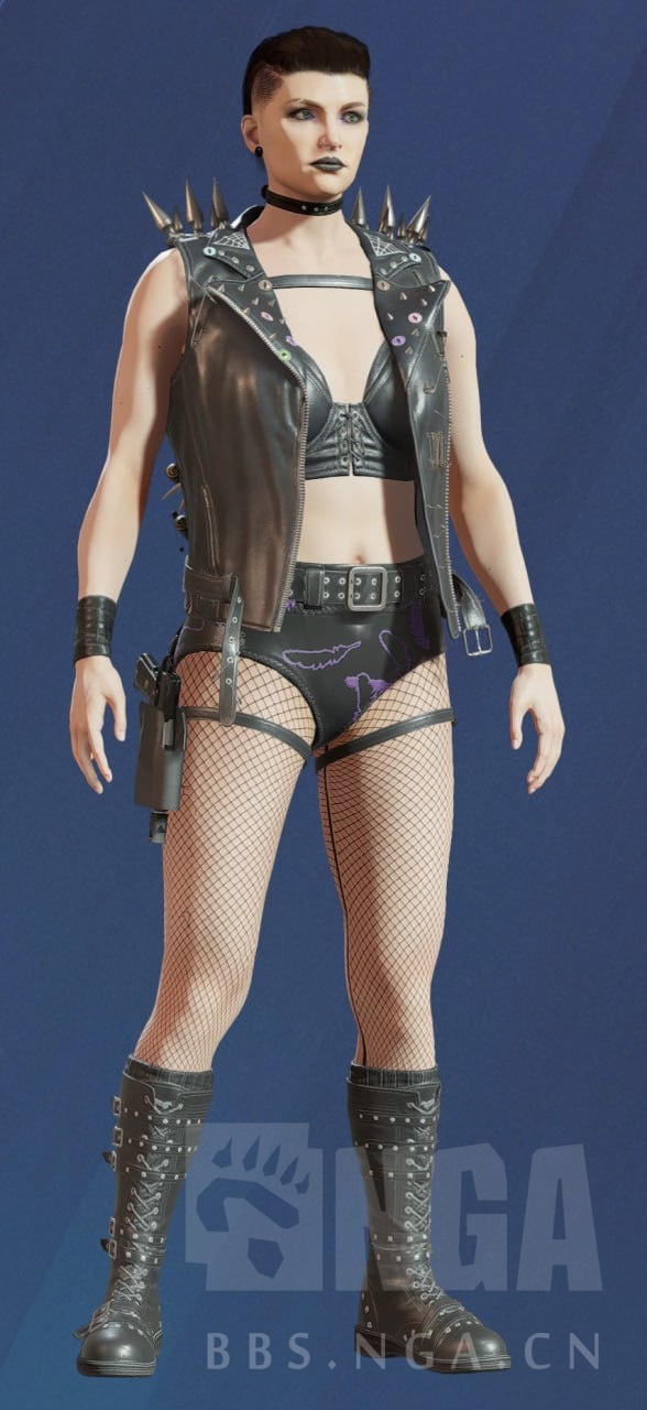 这个新出的wwe联动ash应该是全游戏最暴露的皮肤吧