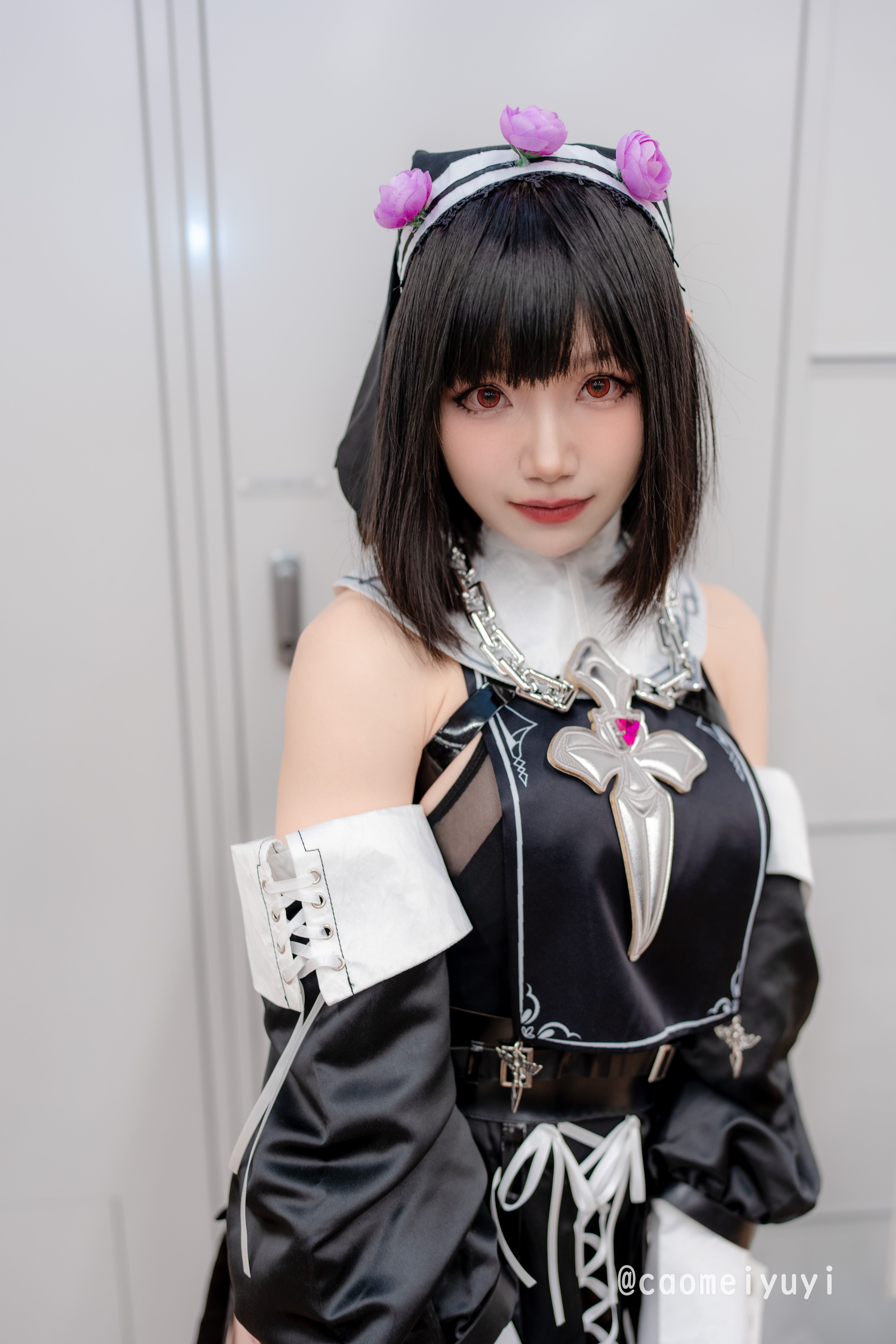 [原创cos]五一参展了日本成展ch35,放一些场照返图(堕落修女)