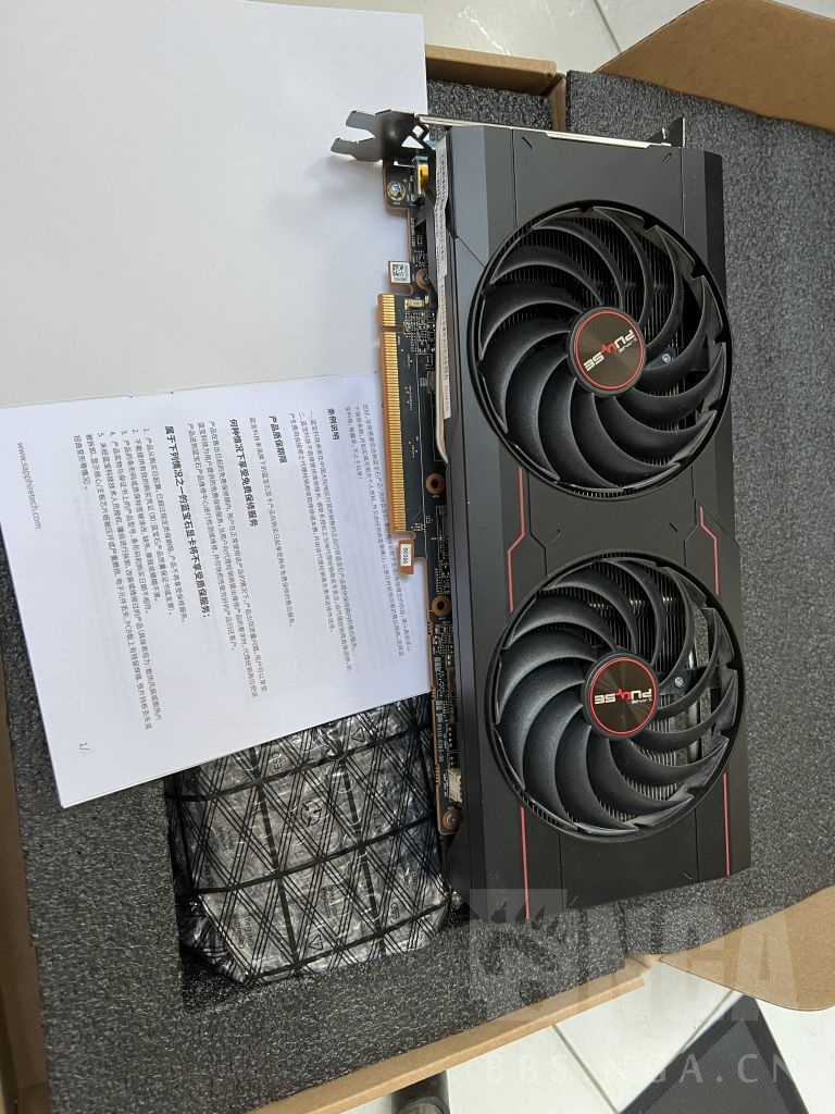 电脑硬件出自用蓝宝石6700xt白金京东自营带票在保