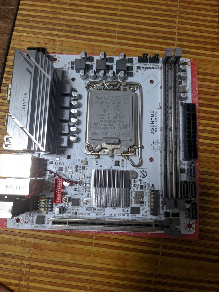 又来出点杂货了.一块主板精粤h610i一张双2.5g网口网卡